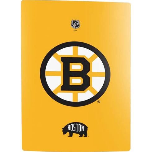 NHL Boston Bruins Solid Background PS5 Digital Edition Console Skin